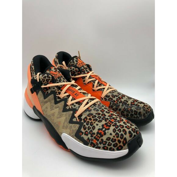 Adidas D.O.N. Issue 2 Leopard Beige Donovan Mitchell Bounce FY0895 Men’s Size 15 - Picture 7 of 12